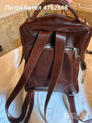 Раница от телешка кожа , снимка 2 - Раници - 53951188