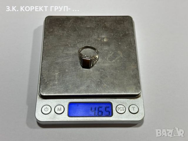 Сребърен пръстен 925, 4,65гр, снимка 2 - Пръстени - 46793145