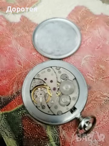 Стар джобен часовник Мълния, снимка 3 - Антикварни и старинни предмети - 45295372