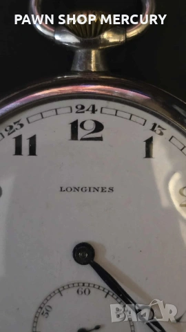 Продавам Pocket Watch LONGINES Open Face  Case Steel 50mm , снимка 12 - Джобни - 53840585