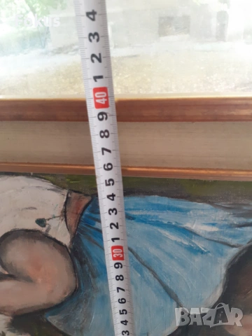 Майсторска картина масло на платно подпис и рамка, снимка 7 - Антикварни и старинни предмети - 53423587