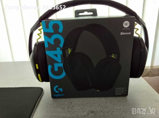 Геймърски слушалки logitech g435, снимка 3 - Слушалки за компютър - 46218046