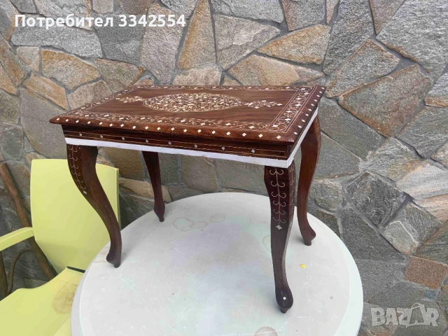 МАСА МАСИЧКА ЧИПЪНДЕЙЛ ИНТАРЗИЯ, снимка 9 - Антикварни и старинни предмети - 51299431