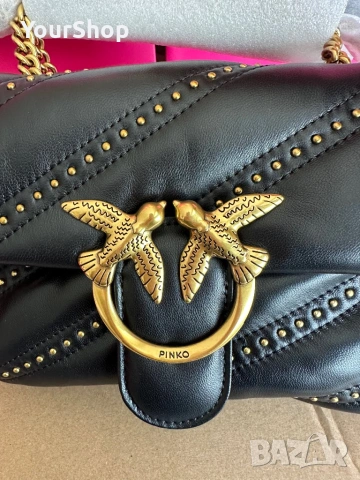 PINKO Мini Love Puff – оригинална кожена чанта | НОВА, снимка 5 - Чанти - 54048264
