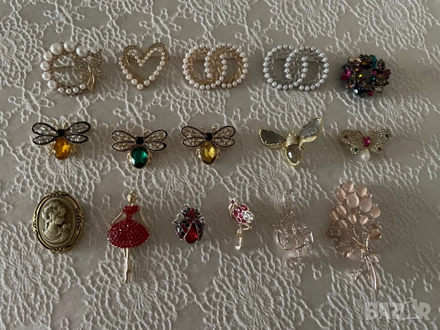 Нови красиви брошки на цени до 10 лв, снимка 3 - Други - 52060794