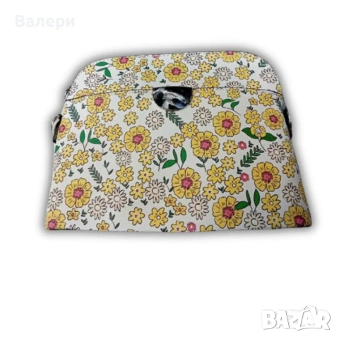 Красива дамска чанта за през рамо на цветя, снимка 2 - Чанти - 53206034