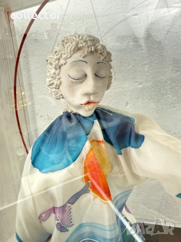 Артистична кукла-клоун / скулптура. №7798, снимка 6 - Антикварни и старинни предмети - 53010492