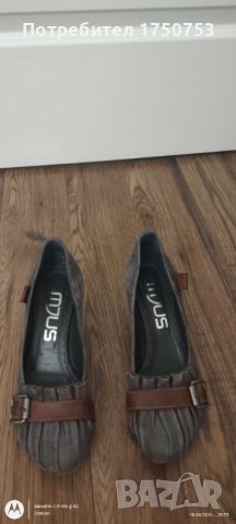 Обувки от естествен велур на MJUS, снимка 4 - Дамски обувки на ток - 45216908