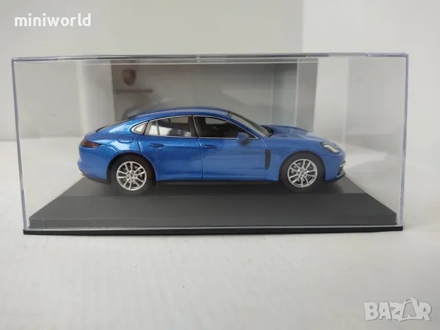 Porsche Panamera 4S - мащаб 1:43 на Atlas моделът е нов в PVC дисплей-кейс, снимка 3 - Колекции - 49782044