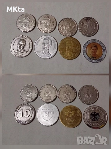 Голяма колекция жетони с Футболисти, снимка 4 - Колекции - 53587484