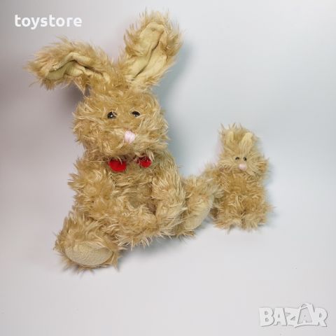 Плюшена играчка зайче с бебе ретро, снимка 2 - Плюшени играчки - 45574389
