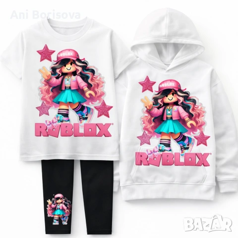 Детски комплект ROBLOX – тениска + суитшър + клин/панталон | ТОП модел 2026, снимка 8 - Детски комплекти - 54074621