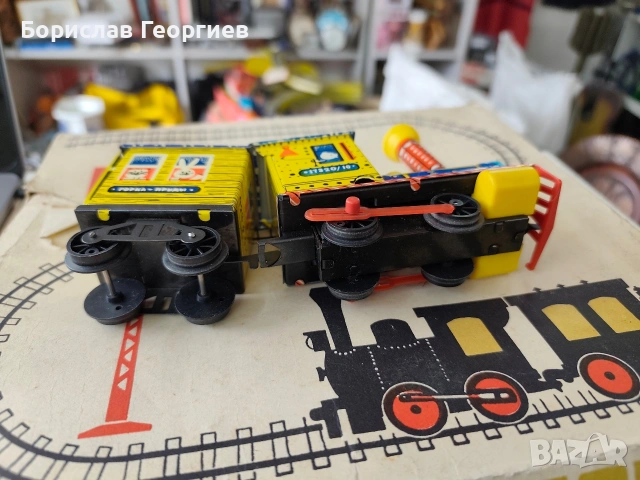 Руска механична играчка влак влакче 1977 г, снимка 11 - Колекции - 53958070