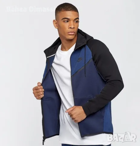 Nike tech fleece суичър Мъжки оригинален , снимка 8 - Спортни дрехи, екипи - 49293323