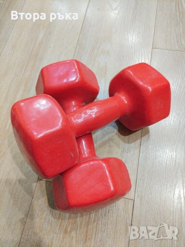 Дъмбели за тренировка по 10 кг всеки, снимка 2 - Фитнес уреди - 53056710