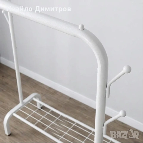 Метален щендер за дрехи и обувки, снимка 4 - Етажерки - 54215294