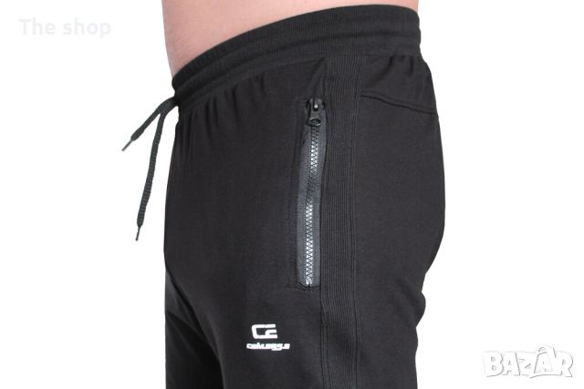 Памучни шорти в черен цвят (003), снимка 2 - Къси панталони - 45096303
