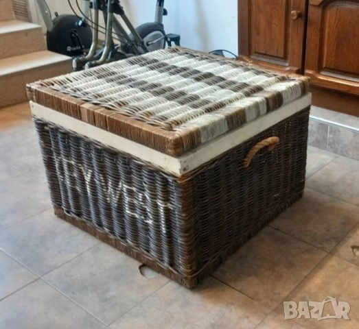 Скрин/ракла .Винтидж масивен корабен сандък/ракла -мебел, снимка 5 - Скринове - 51553102