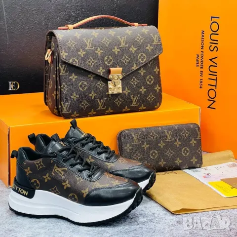 дамски маратонки, чанта / раница и портмоне louis vuitton , снимка 1 - Чанти - 46935155