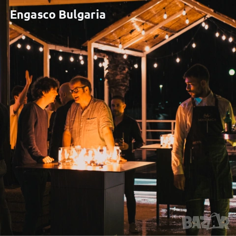 Модерна дизайнерска маса - Огнена маса Engasco Slava High, снимка 6 - Маси - 53941344