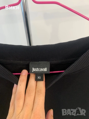 Кроп блуза Just Cavalli, снимка 4 - Блузи с дълъг ръкав и пуловери - 51595723