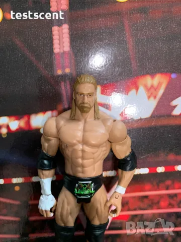 Екшън фигура WWE Triple H Трите Хикса DX Army Mattel Basic Series Wrestlemania играчка фигура figure, снимка 3 - Други - 49512978