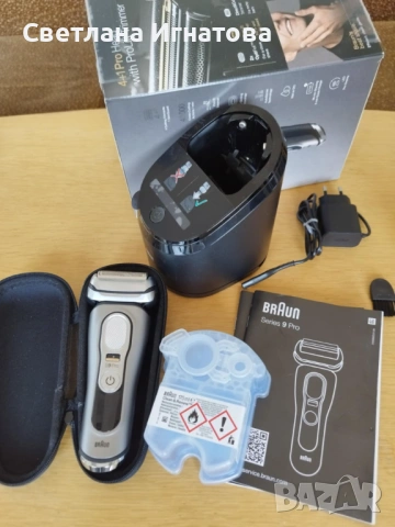 Самобръсначка Braun Series 9 Pro 9465cc Wet&Dry 9465cc + подарък, снимка 11 - Електрически самобръсначки - 53899524