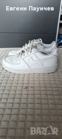 Детски маратонки Nike Air force 1 в размер 31 естествена кожа бял цвят 
