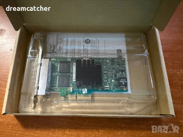 Оригинален Intel Ethernet I350-T4 4-Port 1Gb NIC - 4-ри портов адаптер, снимка 5 - Мрежови адаптери - 54140879