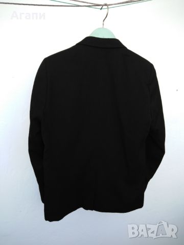 Мъжко сако черен цвят, спортно-елегантно номер XS/S, снимка 2 - Сака - 45914003