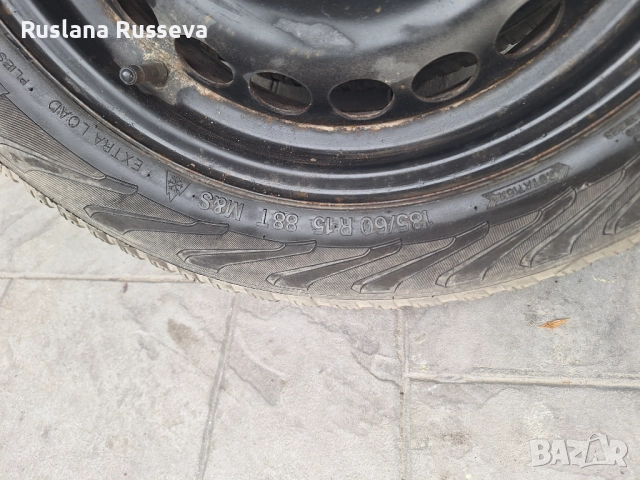 Зимни гуми с метални джанти, снимка 6 - Гуми и джанти - 52330683