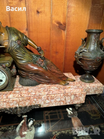 Каминен часовник , снимка 9 - Антикварни и старинни предмети - 54246649