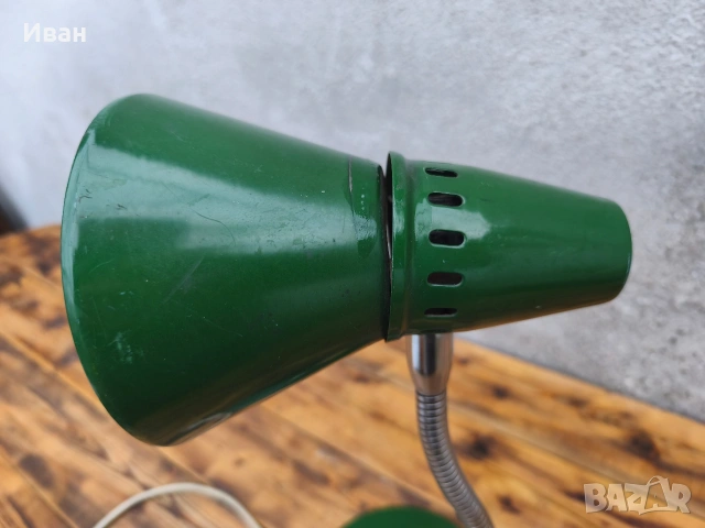 Соц индустриална настолна лампа , снимка 7 - Настолни лампи - 54103690