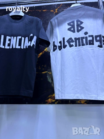 Balenciaga Мъжка Нова Тениска Два Цвята Реални Снимки , снимка 2 - Тениски - 53295125