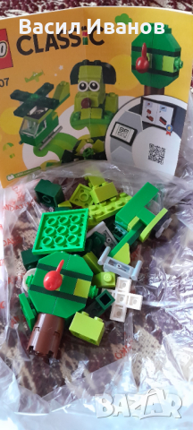 LEGO® Classic - Зелени творчески тухлички 11007, 60 части, снимка 2 - Конструктори - 44966189