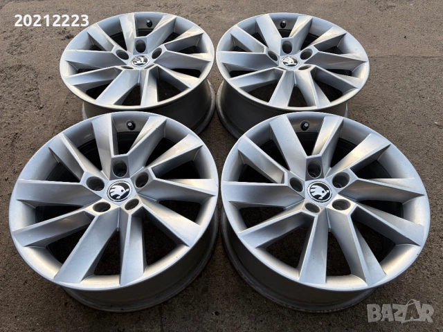 4 броя алуминиеви джанти за Skoda Octavia,Superb,Karoq,Kodiq 17, снимка 4 - Гуми и джанти - 53801156