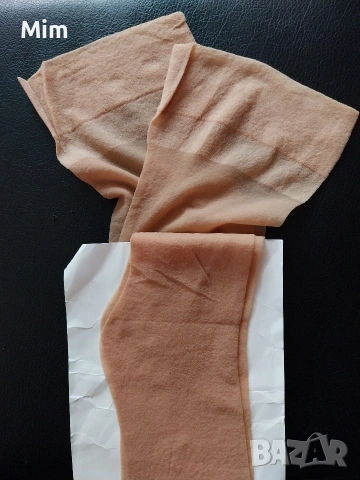 40/42 Дамски чорапи цвят телесен за жартиери , снимка 5 - Бельо - 53017915