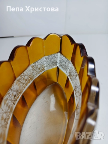 Бонбониера от кехлибарен кристал, снимка 5 - Декорация за дома - 52655349