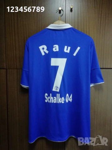 Schalke 04 Raul Adidas оригинална тениска фланелка Раул Шалке екип 