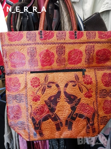 Чанта от естествена кожа-Мароко