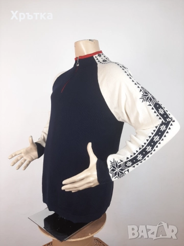 Dale of Norway Geilo - Оригинален мъжки пуловер с цип размер XL, снимка 4 - Пуловери - 52514812