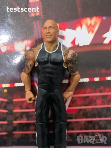 Екшън фигура WWE The Rock Скалата The Final Boss Basic mattel People's Champ figure играчка, снимка 7 - Фигурки - 48447768