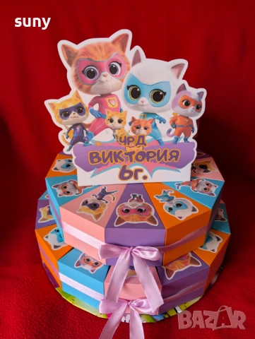 Картонена торта Стич, снимка 9 - Други - 50953363