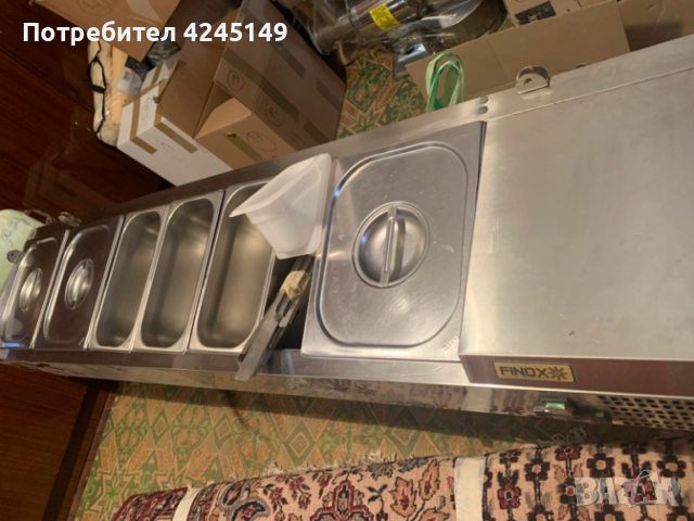 ХЛАДИЛНА ВИТРИНА ЗА Пица /Салати /Дюнер Статична FINOX 180см., снимка 3 - Обзавеждане на кухня - 53824553