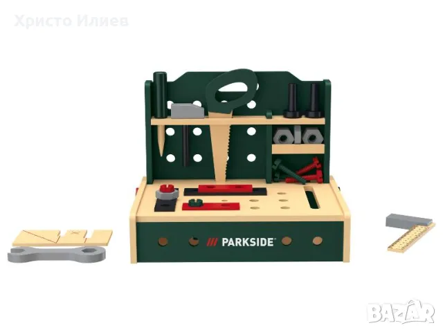 Дървена Работна маса за деца Parkside Дървена работилница Парксайд