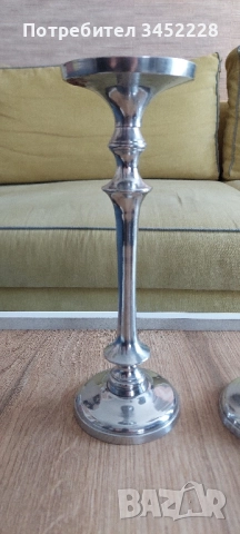 свещници за ценители два броя височина 26см и 21см , снимка 2 - Декорация за дома - 51472381