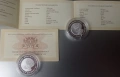 Два броя сребърни монети 500 лева, 1996 г.  100 години Национална художествена академия, снимка 1