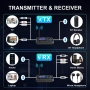 Bluetooth Transmitter Receiver 5.0 - TV, PC, кола, 2 слушалки, снимка 6