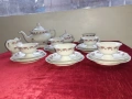 Разкошен порцеланов сервиз за чай -Полша- пълен комплект, снимка 7