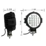 ХАЛОГЕН ДИОДЕН, OFF ROAD КРЪГЪЛ LED ФАР 21 ДИОДА 63W, 8465, снимка 2